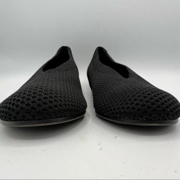 EILEEN FISHER Black Stretch Mesh Woven Fabric Flat Shoes Size 6.5 - Picture 13 of 13